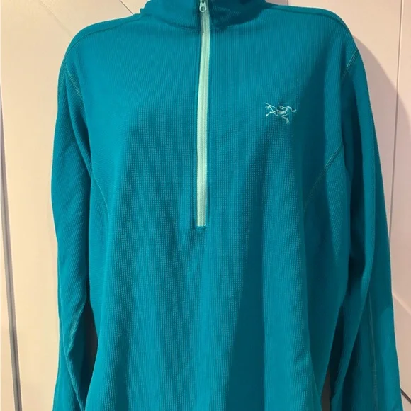 Arc'teryx Teal and Black Women's Pullover - Picture 2 of 5
